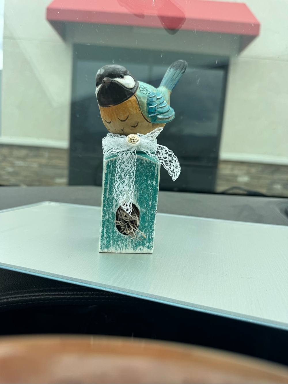 Wooden Bird Handmade whimsical cute